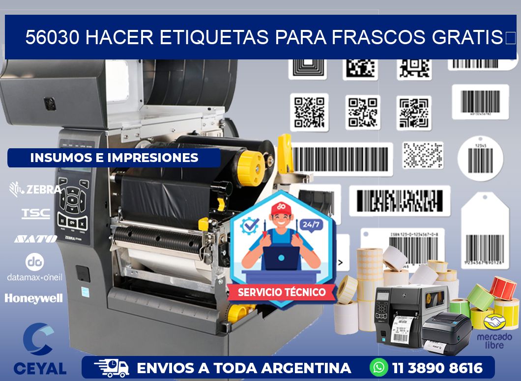 56030 Hacer etiquetas para frascos gratis 
